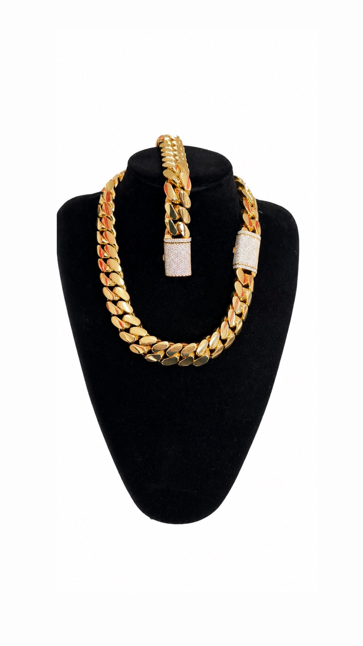 20mm Miami Cuban Diamond Lock Set