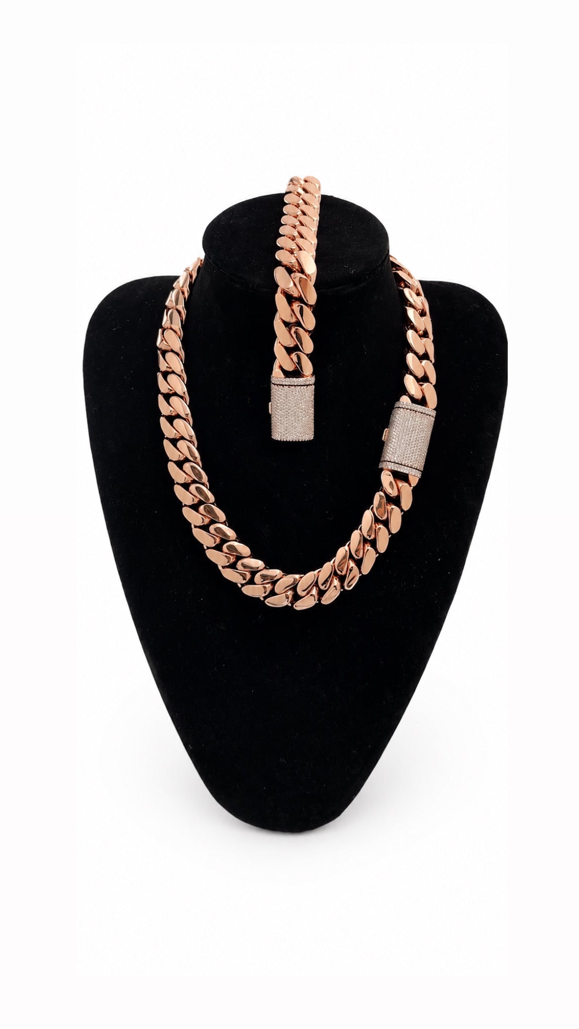 20mm Miami Cuban Diamond Lock Set
